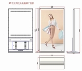 Ψηφιακό περίπτερο συστημάτων σηματοδότησης οθόνης αφής Wifi πάτωμα 85 ίντσας που στέκεται το διαφημιστικό φορέα LCD