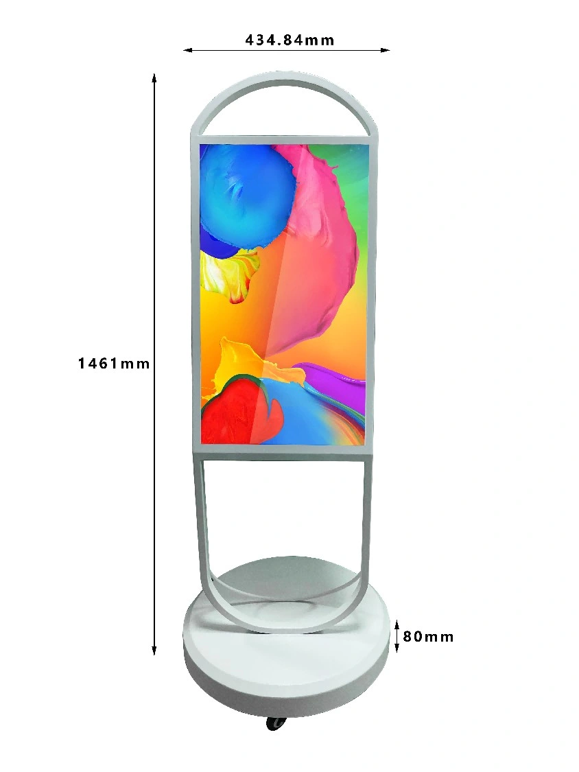 32» κινητός ψηφιακός πίνακας επιλογών για εστιατορίων αγορών λεωφόρων την αρρενωπή παροχή ηλεκτρικού ρεύματος συστημάτων σηματοδότησης LCD επανακαταλογηστέα