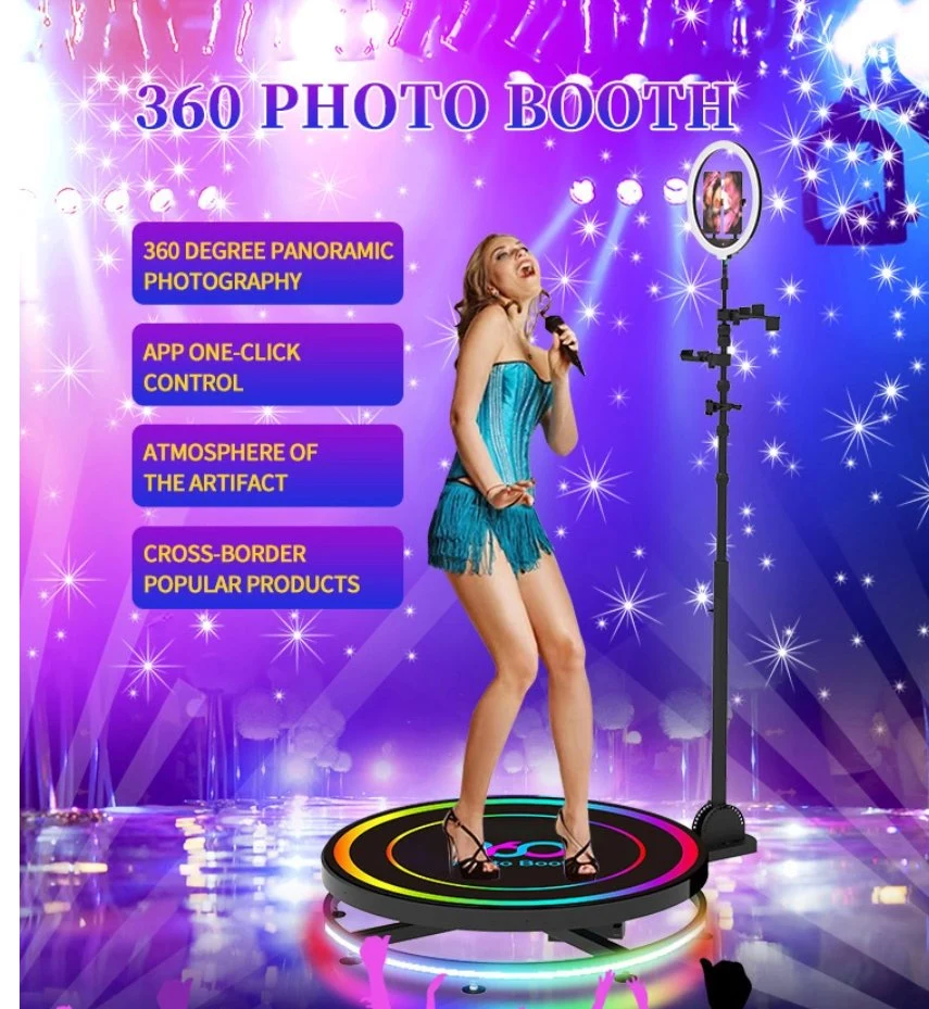 Topadk 360 Photobooth Selfie Spinner Camera iPad Cell Tablet for Party