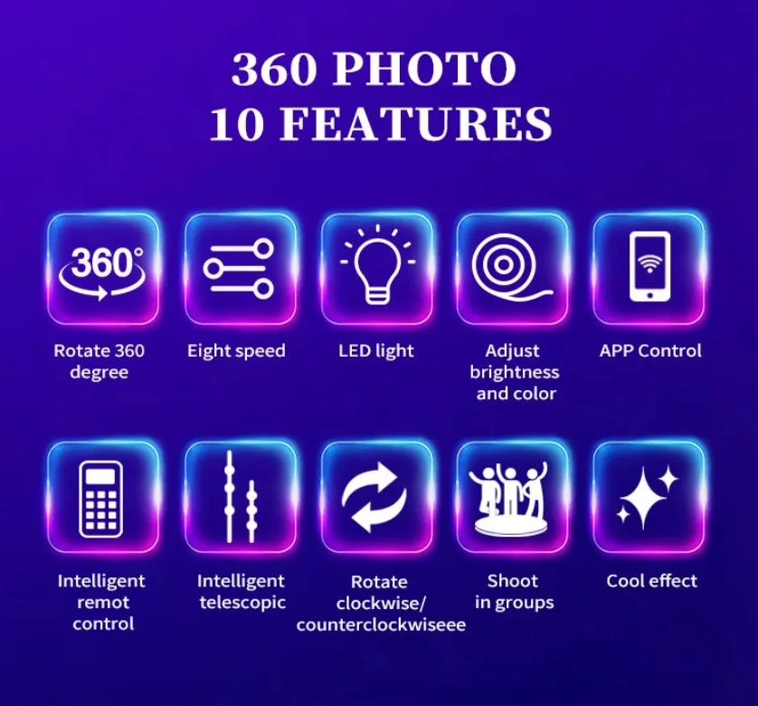 Topadk 360 ταμπλέτα κυττάρων καμερών κλωστών Photobooth Selfie iPad για το κόμμα