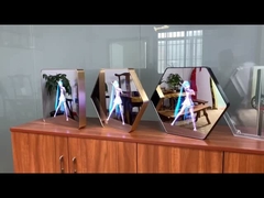 τρισδιάστατο περίπτερο επίδειξης καθρεφτών ολογραφικό για τη διαφήμιση του φωτός των οδηγήσεων