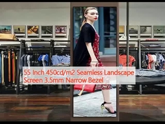55 ίντσες 450 cd/m2 Σύνδεση οθόνη τοπίου 3,5 mm στενό κενό