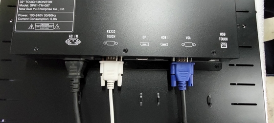 PCAP οθόνη αφής μέγεθος οθόνης LCD από 10,1 ίντσες έως 98 ίντσες με ενσωματωμένα πολύχρωμα φώτα LED για μηχανή παιχνιδιού