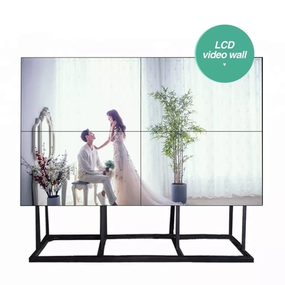 4x4 εξαιρετικά λεπτή οθόνη τοίχων LCD τηλεοπτική 55 ίντσα μακριά διάρκεια ζωής 500cd/M2