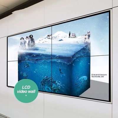 Εσωτερική 46 49 55 ίντσας CCTV συστημάτων LCD τηλεοπτική τοίχων 4K 3x3 2x2 επιτροπή τοίχων πλαισίων LCD τηλεοπτική