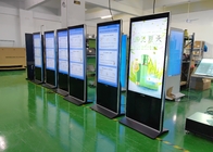 Διαμορφωμένο Iphone πάτωμα που στέκεται το LCD που διαφημίζει το ψηφιακό περίπτερο τοτέμ συστημάτων σηματοδότησης