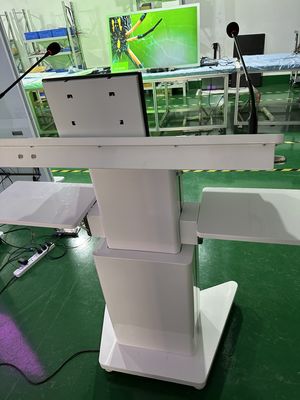 32' Windows Διαδραστικό PCAP LCD Ψηφιακή οθόνη Lectern έξυπνη διπλή οθόνη AIO βήμα συνεδριάσεων