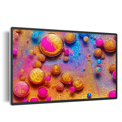 55 ιντσών 12V 5A μεταλλική συσκευασία LED EPoster οθόνη με υπέρυθρη αφής και θερμικό εκτυπωτή