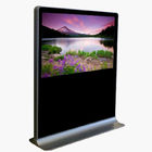 Οριζόντια αρρενωπή μηχανή διαφήμισης τοτέμ LCD συστημάτων περίπτερων οθόνης αφής