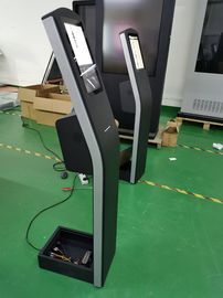 12.1inch πάτωμα στέκεται χωρητικό ακουστική οθόνη κιόσκι με THERMAL εκτυπωτή ενσωματωμένο Android ή PC OS για την πληρωμή κιόσκι
