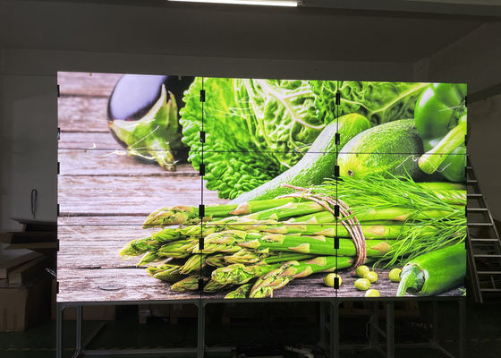 Τοποθετήστε το LG ίντσας 500nits 250W 55 που ο τηλεοπτικός τοίχος τοίχων TV τοποθέτησε Bezel 1.8mm
