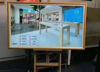 Ο ημερολογιακός τοίχος φωτογραφιών τοποθέτησε το ψηφιακό σύστημα σηματοδότησης LCD διαφημιστικός το ξύλινο πλαίσιο 23.8In