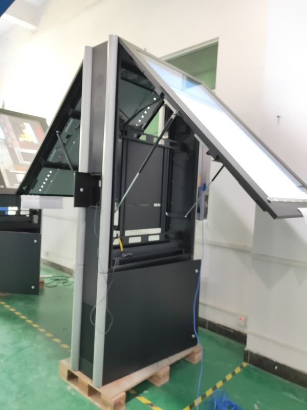 IP65 Zic Coated Steel LG IPS εξωτερική ψηφιακή οθόνη πολλαπλών γλωσσών 50000 ώρες μακρά διάρκεια ζωής