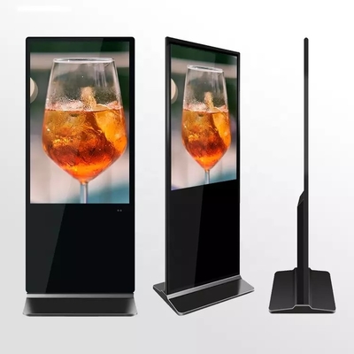 50inch εσωτερικό αρρενωπό ψηφιακό σύστημα σηματοδότησης περίπτερων LCD οθόνης αφής πατωμάτων μόνιμο