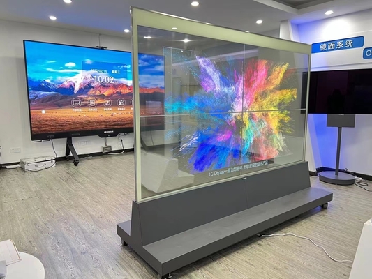 55 65 τηλεοπτικός τοίχος επίδειξης OLED 75 ίντσας εμπορικός έκαμψαν την εύκαμπτη οθόνη