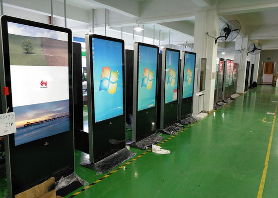 55in η ψηφιακή συστημάτων σηματοδότησης LCD FCC περίπτερων 1920x1080 HDMI πατωμάτων μόνιμη
